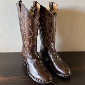 Vintage Kangaroo leather cowboy boots- Never Worn - USA Made